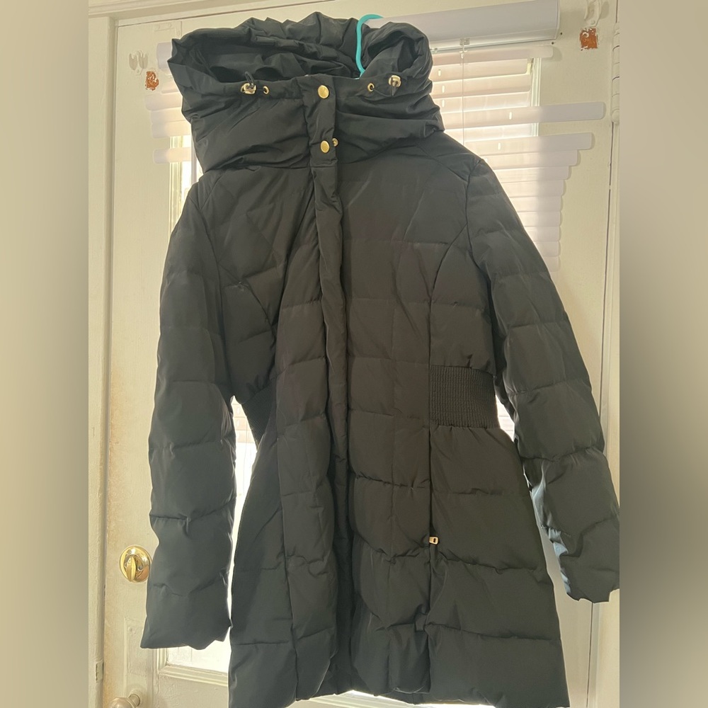 Large black Cole Haan winter jacket